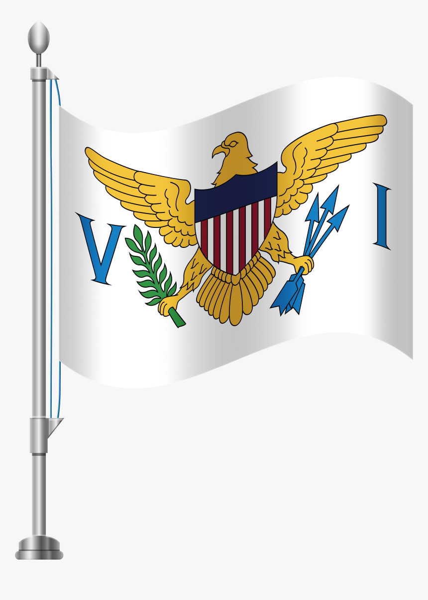 Virgin Islands Flag Png Clip Art - United States Virgin Islands Flag, Transparent Png