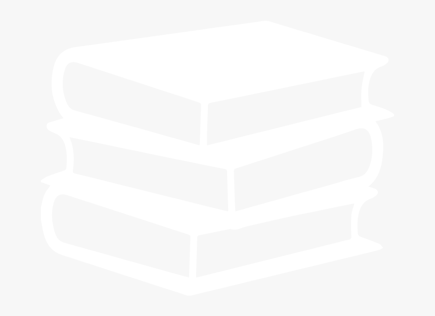 A Graphical Icon Of A Stack Of Books Signifying Education - White Icon Education Transparent, HD Png Download