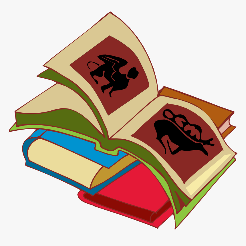 Stack Clipart Library Book - Book Clipart, HD Png Download