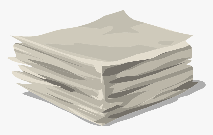 Angle,paper,stack - Pile Of Papers Transparent, HD Png Download
