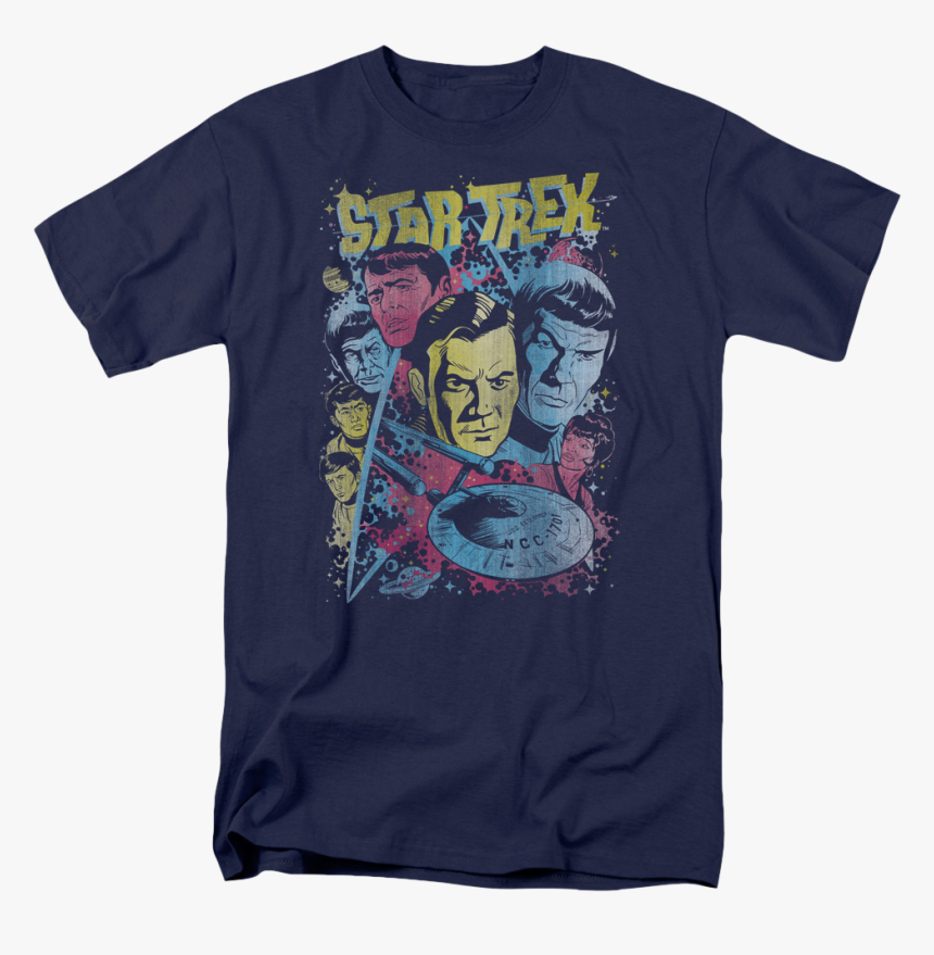 Splash Art Star Trek T-shirt - Teen Titans Go Men Shirt, HD Png Download