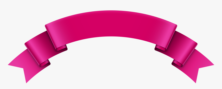 Pink Ribbon Banners Png, Transparent Png
