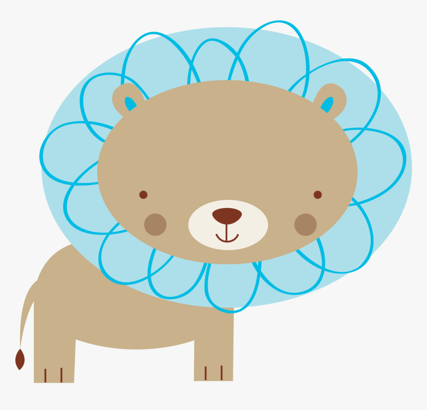 Transparent Shower Clip Art - Animalitos Safari Celeste Png, Png Download