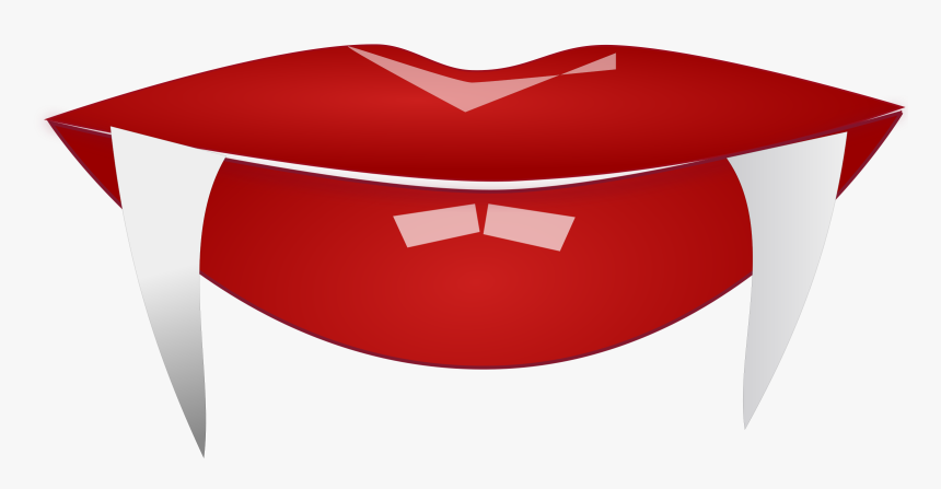 Red,fang,tooth - Vampire Fangs Clipart Png, Transparent Png
