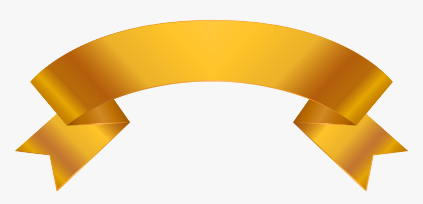 Transparent Family Clipart Images - Png Clipart Transparent Gold Ribbon Banner Png, Png Download