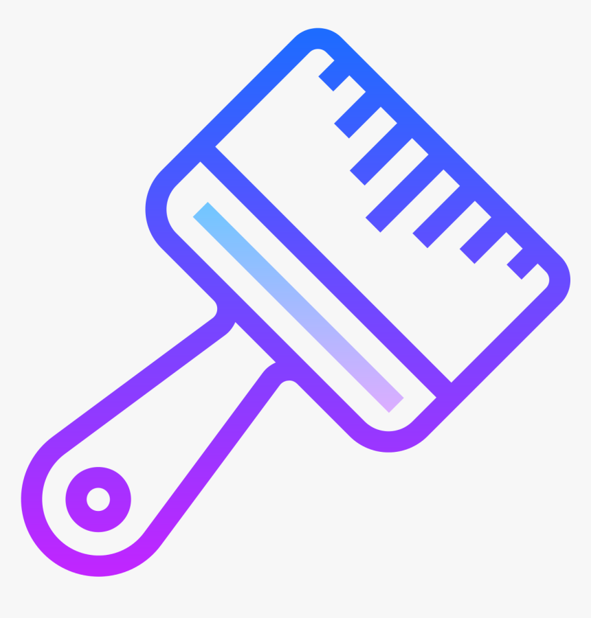 Brush Icon Png - School Draw Png, Transparent Png
