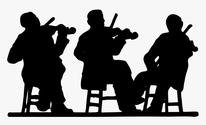 Musicians Silhouette Png, Transparent Png