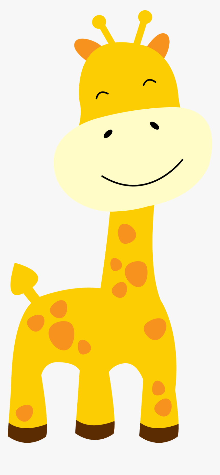 Clip Art Safari Baby Vector Png Baby Giraffe Clipart, Transparent Png