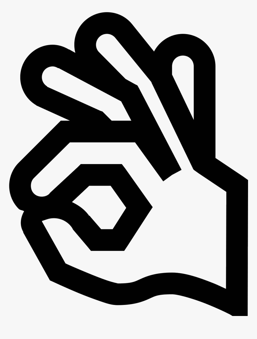 Ok Hand Vector - Its Ok Png, Transparent Png
