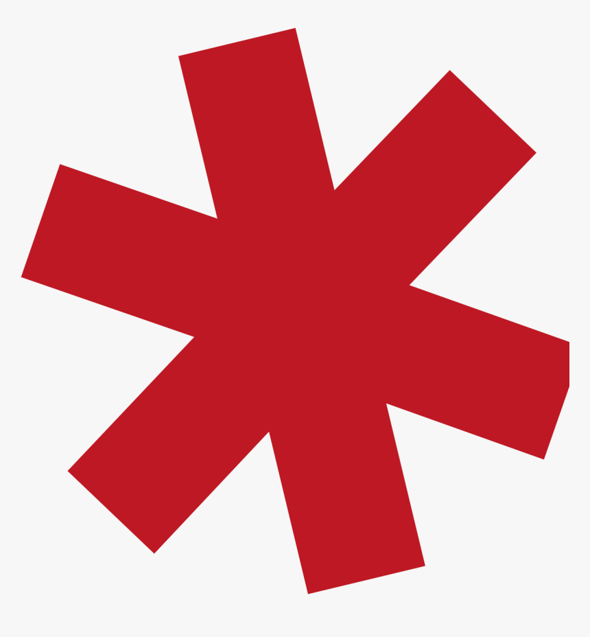 Red Asterisk Png, Transparent Png