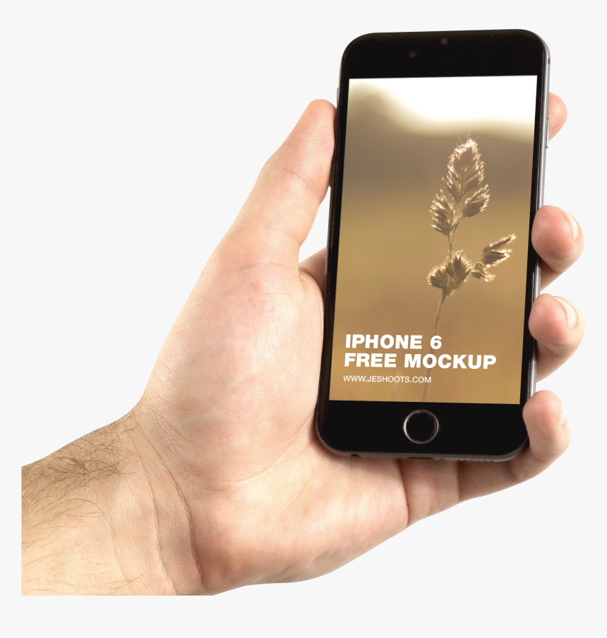 Hand Holding Iphone Png Image - Iphone X Mockup Hand Png, Transparent Png