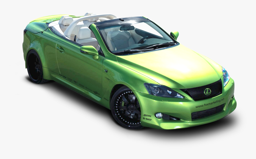 Lexus Is 350c Car Png Image - Green Lexus, Transparent Png