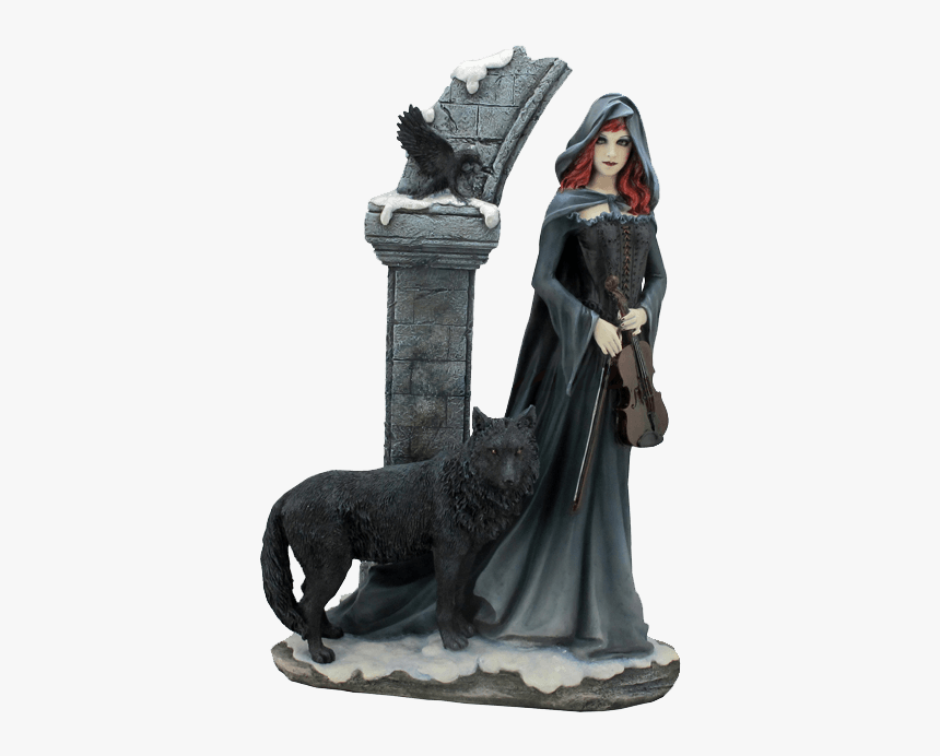 Cloaked Violinist Statue - Sorcière Et Le Loup, HD Png Download