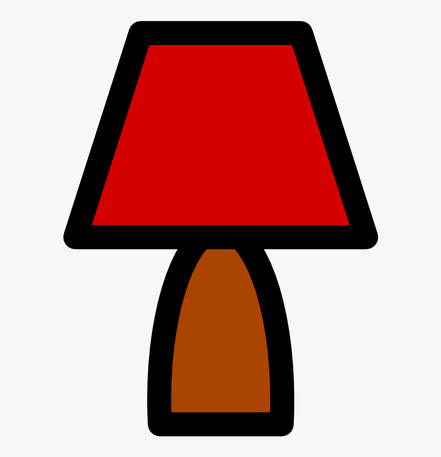 Lamp Icon - Red Clipart Lamp, HD Png Download