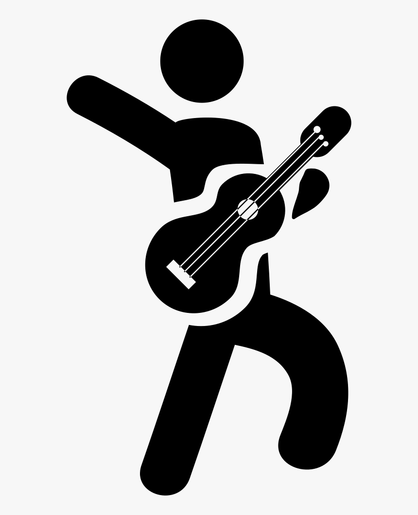 Transparent Playing Guitar Clipart - Violão Icon Png, Png Download