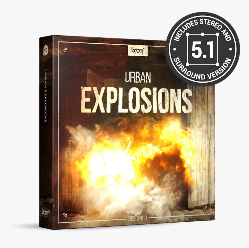 Transparent Explosions Png - دانلود افکت های صوتی Boom Library, Png Download