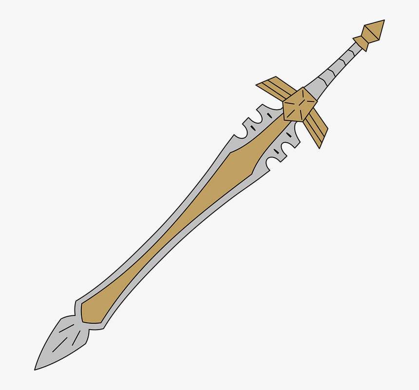 Sword, Weapon, Knighthood, Symbol, Weapons - Sword, HD Png Download