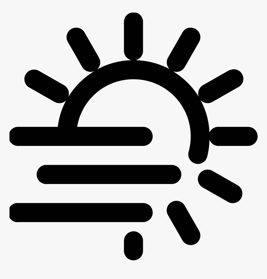 Fog Clipart Haze - Sun Icon Transparent Background, HD Png Download