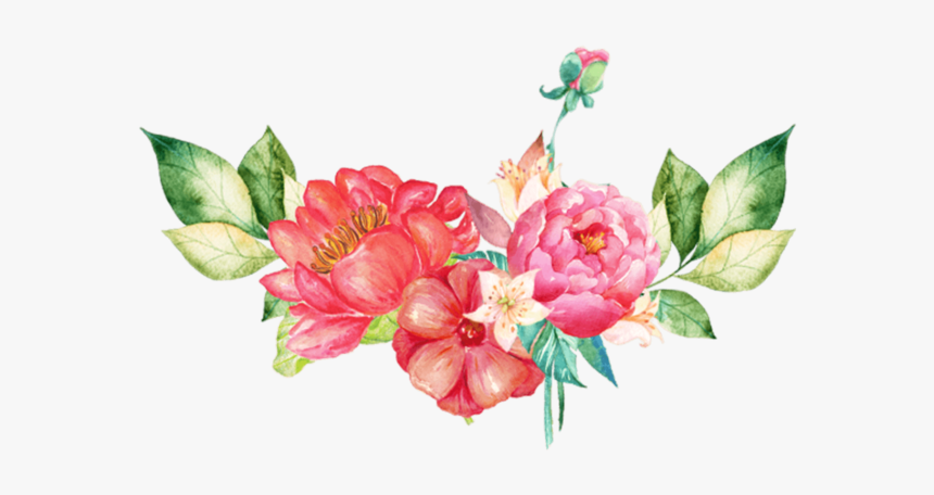 Flowers Png Images Free Download Searchpng - Pink Floral Watercolor Png, Transparent Png