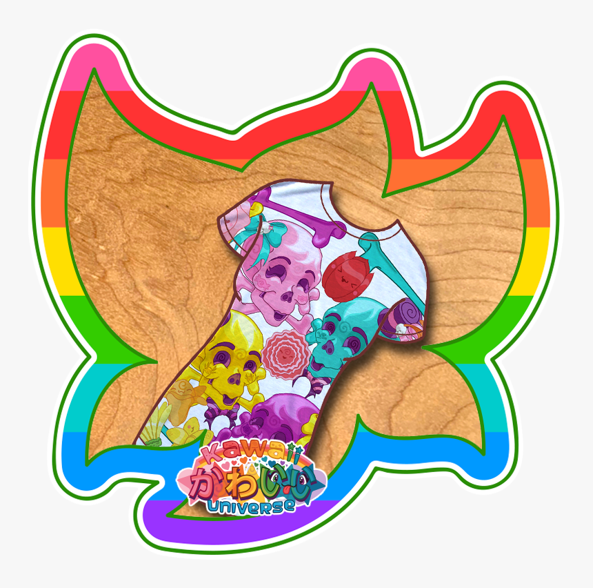 Kawaii Universe Cute Skulls Shirt Girl Pic 01, HD Png Download