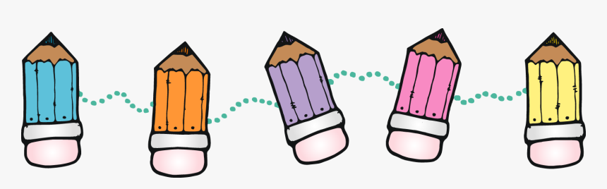 Children Clipart Banner School Border Clipart Png- - School Supply Clipart Border, Transparent Png