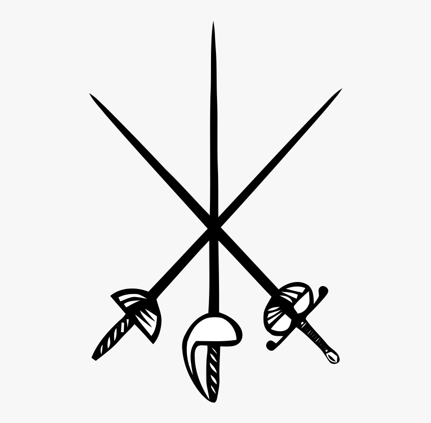 Saber Vector Crossed Sword - Fencing Foil, HD Png Download