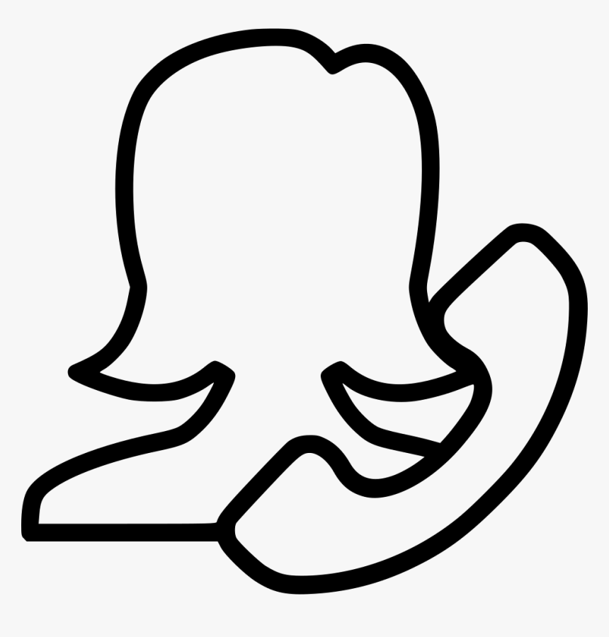 Support Girl Operator Phone Telephone Telephonist, HD Png Download