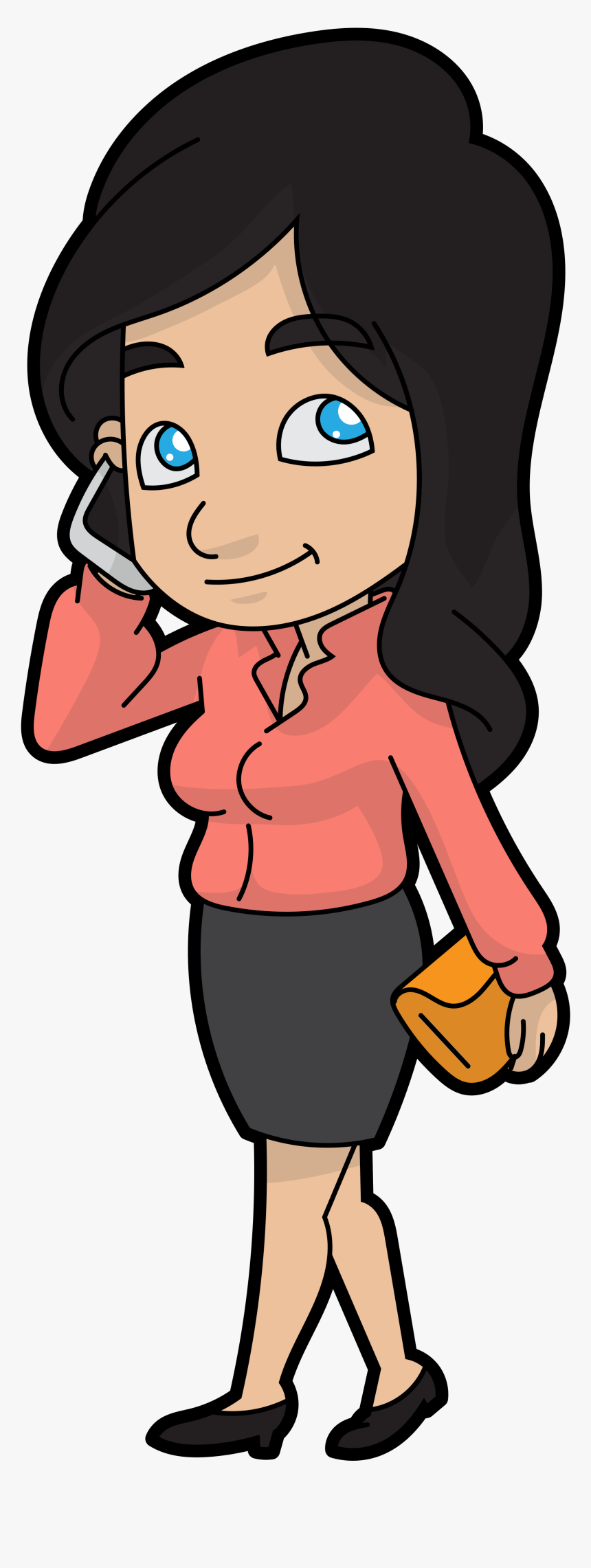 File A Cartoon Talks - Nghe Điện Thoại Hoạt Hình, HD Png Download