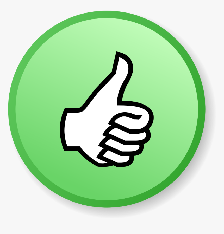 Thumbs Up Transparent Png -green Thumbs Up Icon Png - Knee Drum Practice Pad, Png Download