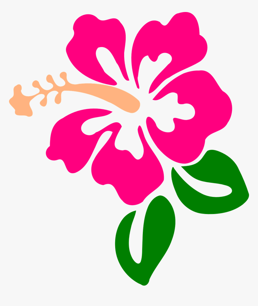 Hibiscus, Flower, Tropic, Bloom, Blossom, Botanical - Hibiscus Clip Art, HD Png Download