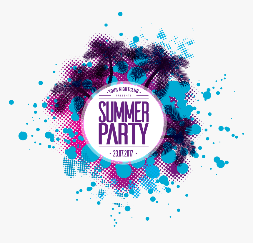 Summer Party Vector Png, Transparent Png