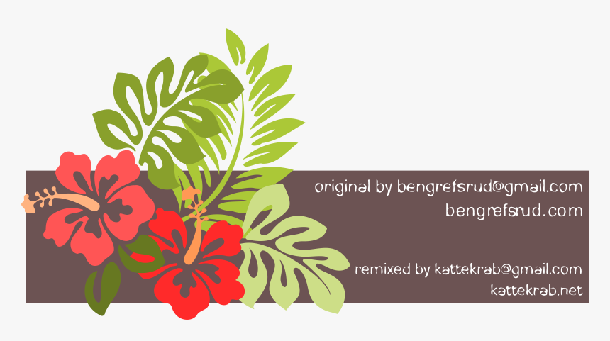 Remixed Big Image Png - Flores De Hibisco Desenho, Transparent Png