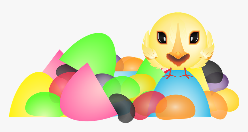 Graphic, Chick, Plastic Easter Eggs, Plastic Eggs - Cartoon, HD Png Download