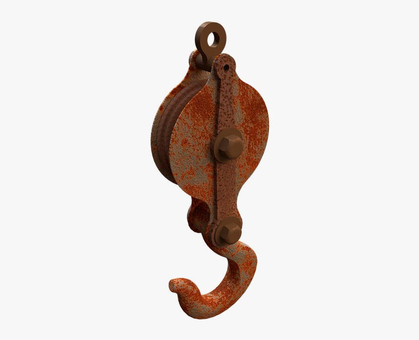 Hook, Crane, Rust, Last, Load Crane, Rusty, Rusted - Hook Crane Rust, HD Png Download