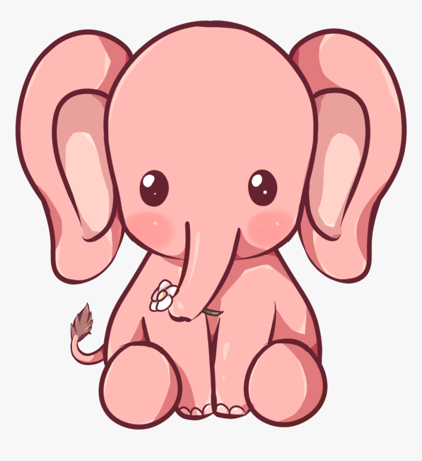 Pua Drawing Kawaii - Imagenes De Elefantes Kawaii, HD Png Download