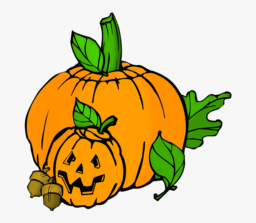 Carved Pumpkin Heads - Pumpkin Patch Clipart Black And White, HD Png Download
