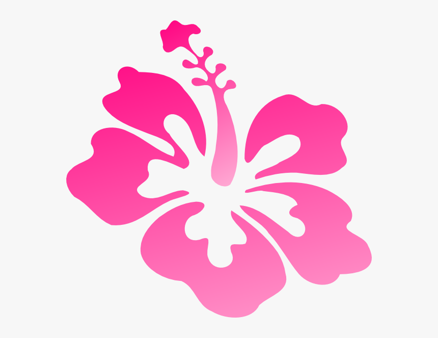 Hibiscus Pink Svg Clip Arts - Clip Art Purple Hawaiian Flowers, HD Png Download