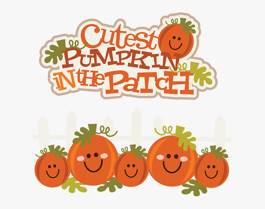 Download Cute Pumpkin Transparent Png - Cutest Pumpkin In The Patch Clipart, Png Download