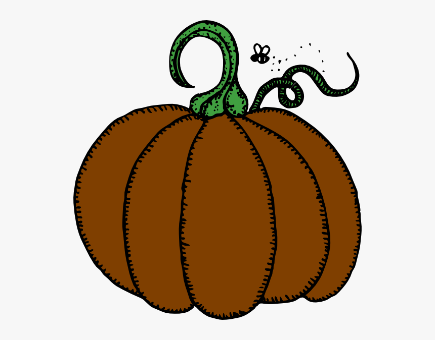 Brown Pumpkin Svg Clip Arts - Green Pumpkin Clip Art, HD Png Download