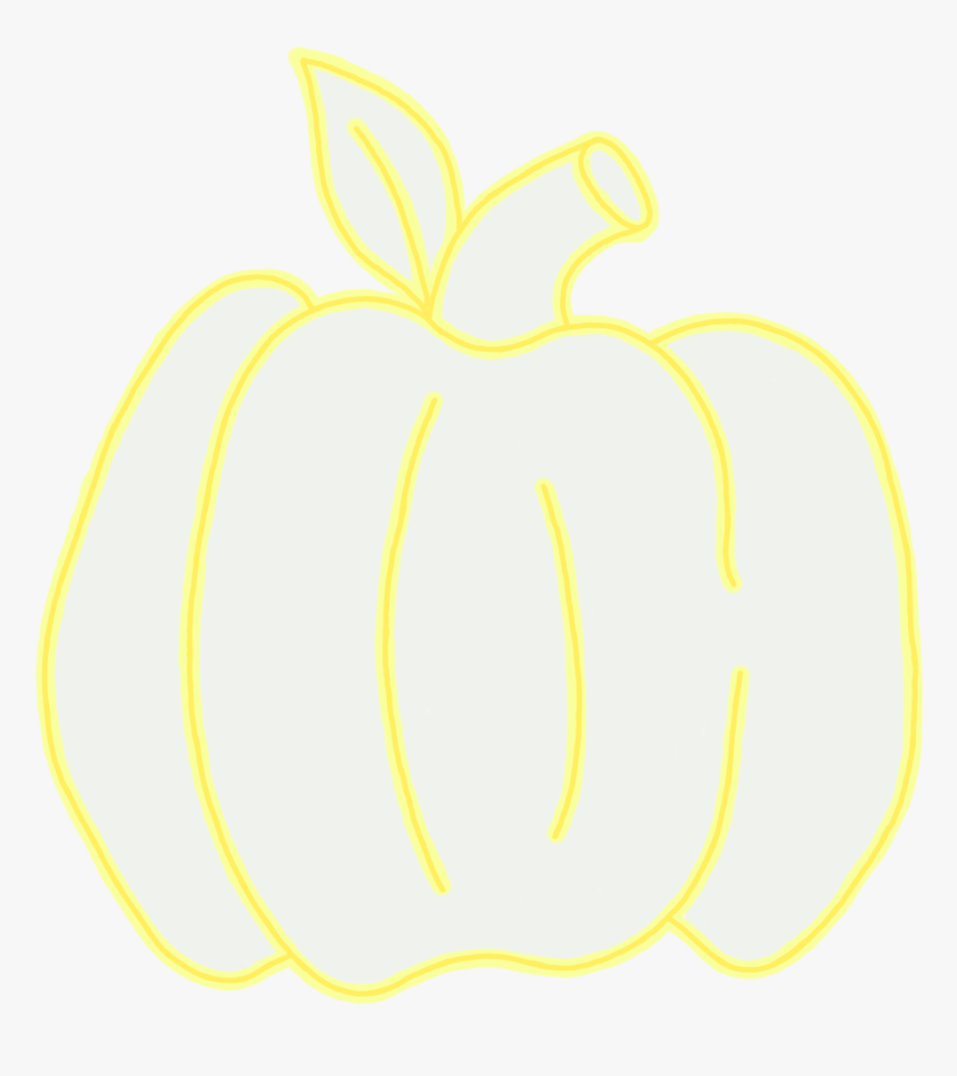 Designer Autumn Pastel Pumpkin Art - Apple, HD Png Download
