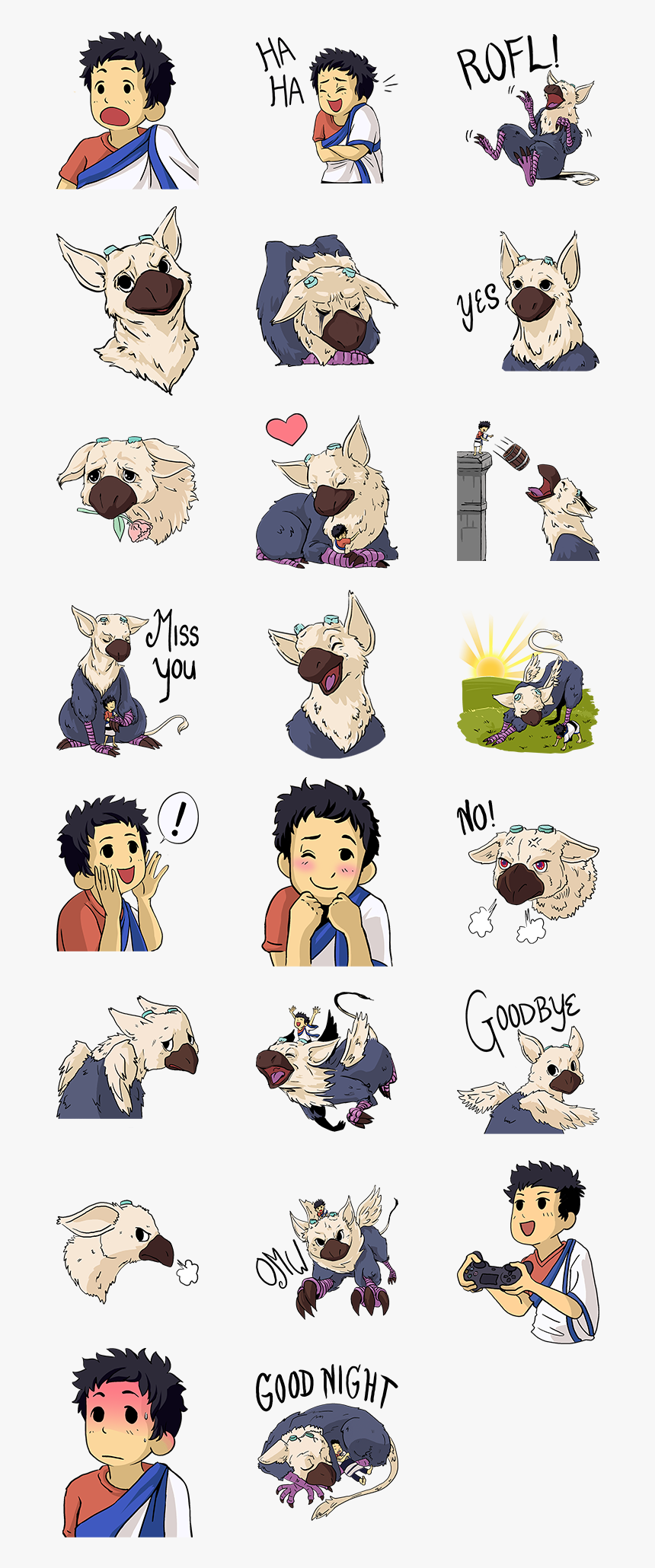 Art The Last Guardian Trico, HD Png Download