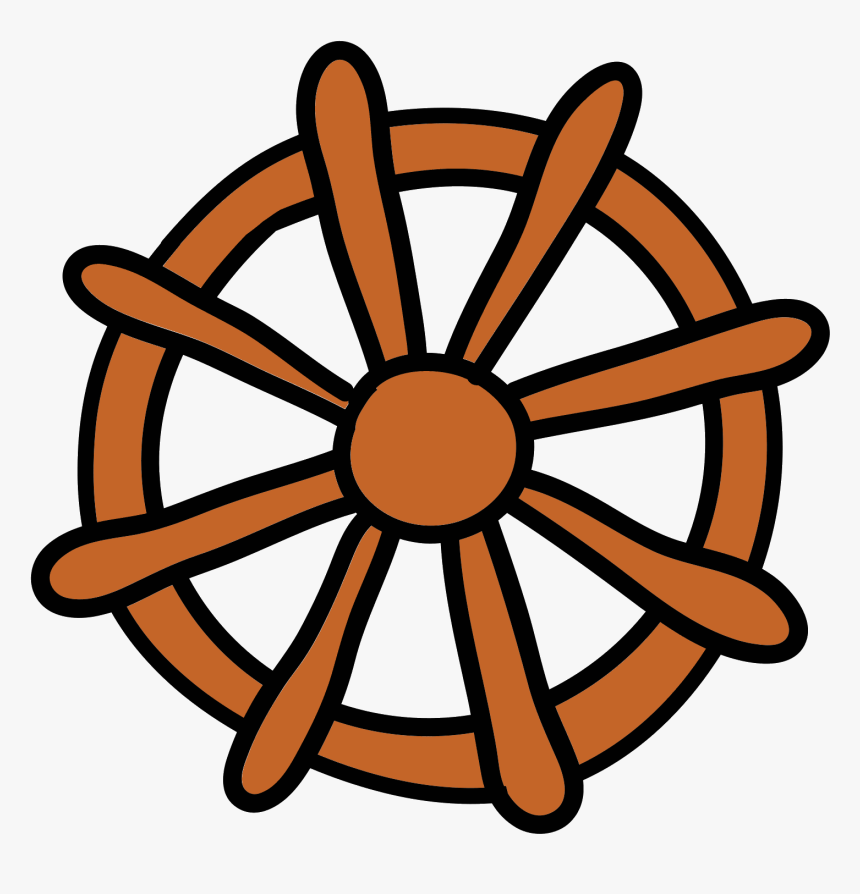 Ship Wheel Icon - Ship Steering Wheel Clipart, HD Png Download