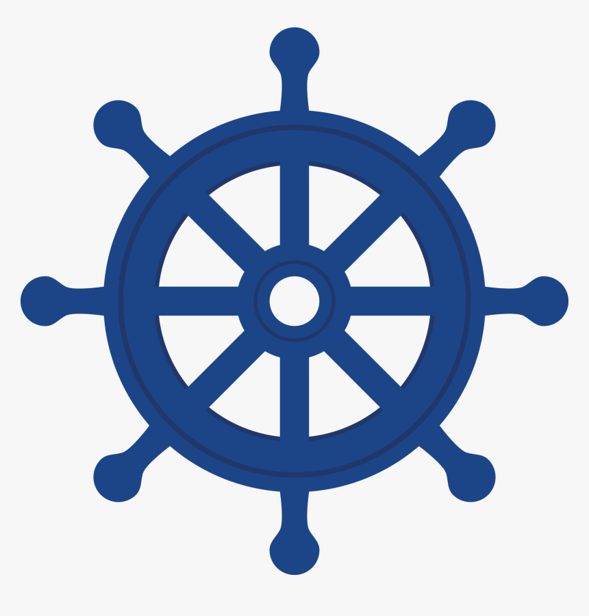 Ship Steering Wheel Silhouette, HD Png Download