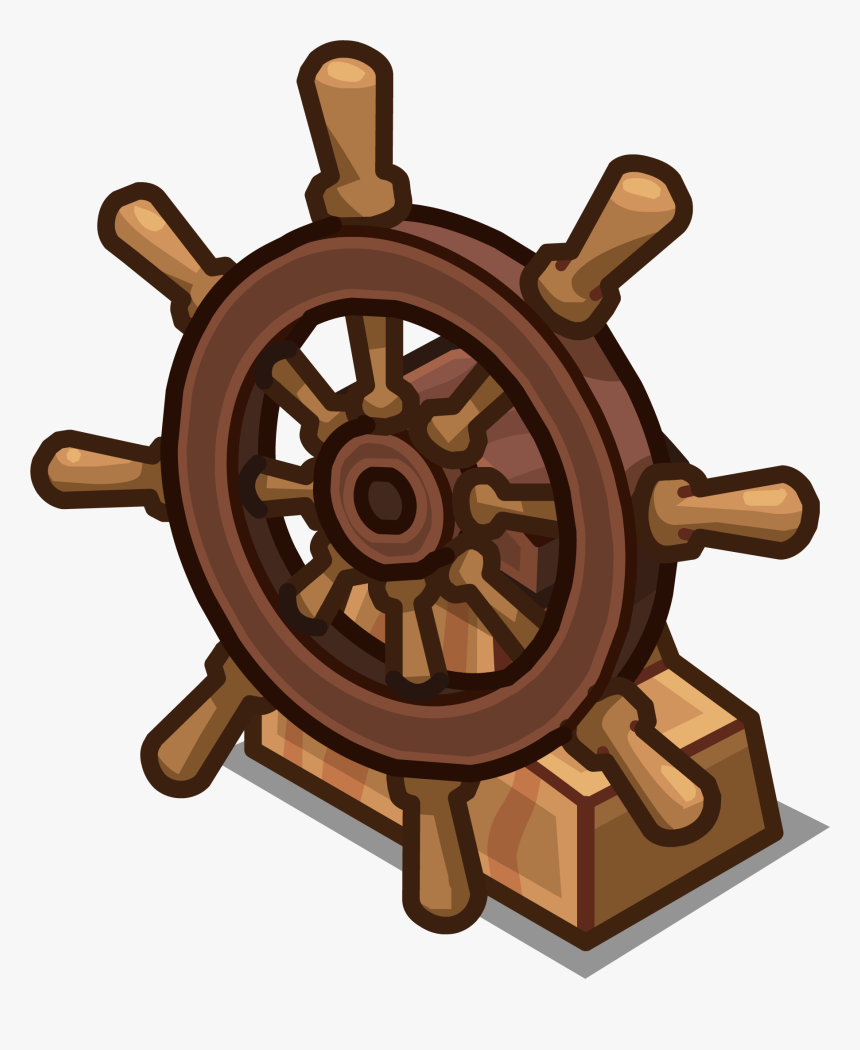 Transparent Pirate Ships Clipart - Clip Art Pirate Ship Wheel, HD Png Download