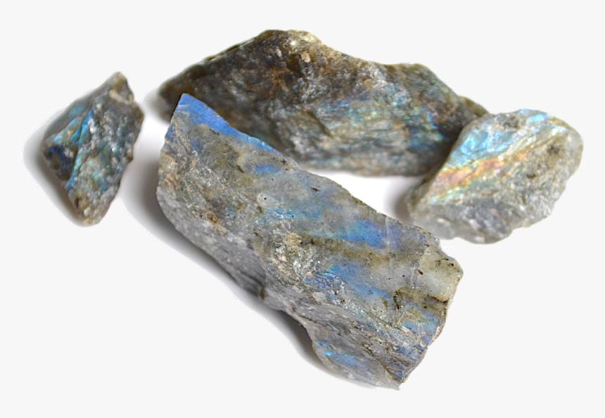 Labradorite - Grey Stone With Blue Spots, HD Png Download