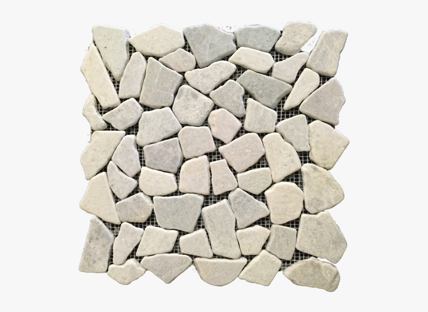 Jade Green Tumbled Stone Mosaic - Jade Green Stone Mosaic, HD Png Download