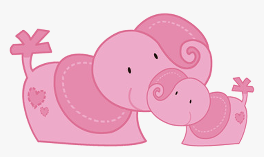 Pink Baby Elephant - Pink Baby Elephant Transparent Png, Png Download