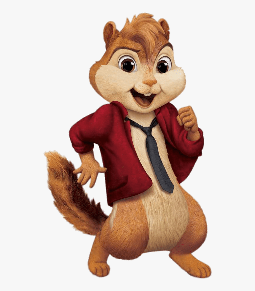 Alvin And The Chipmunks Alvin Wearing Black Tie - Alvin And The Chipmunks Alvin, HD Png Download
