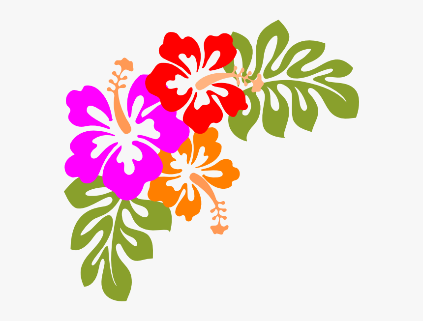 Compass Lodge Luau - Hawaiian Flowers Clip Art, HD Png Download