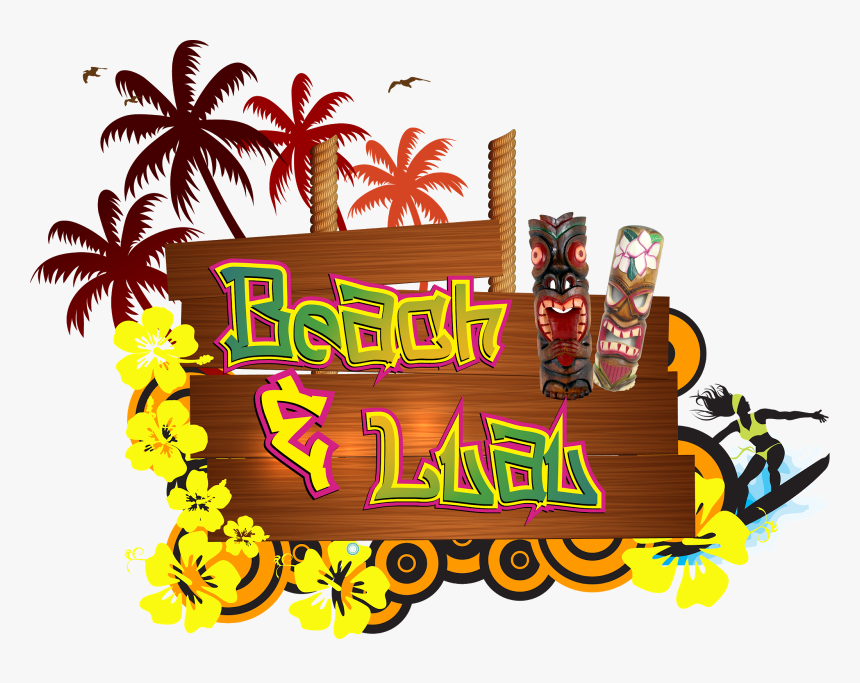 Beach Hawaiian Theme Party, HD Png Download
